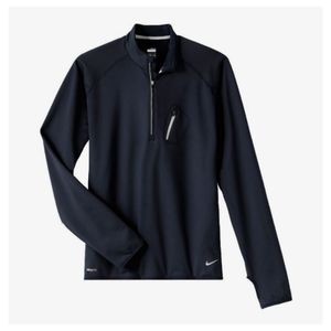 Nike Men’s Cold Weather Thermal Half-Zip Running Jacket Thumb Holes Size Large